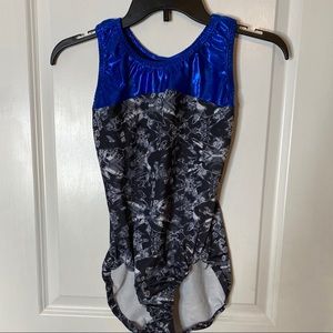 Gymnastics leotard with matching shorts